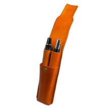 画像をギャラリービューアに読み込む, 【SMSサイズ_12mm_2本蓋付き】STRUO | 万年筆 ペンケース 2本 革 2本差し 仕切り 1本ずつ イタリアンレザー 万年筆ケース ブランド ビジネス 細軸 モンブラン ボールペン クラシック 164 163 パイロット キャップレス デシモ グランセ ゼブラ シャーボX 収納 男性 女性 ギフト