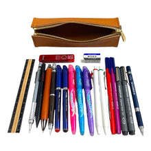 画像をギャラリービューアに読み込む, 【L-ペンサイズ190mm_15本】 STRUO ドログラ ペンケース 革 大容量 筆箱 栃木レザー 箱型 トレー式 おしゃれ 名入れ 入学祝い たくさん入る 高級感 日本製 ビジネス メンズ レディース 高校生 大学生 社会人 ギフト 自立 シンプル かわいい 学生 手作り シャープペンシル ボールペン ファスナー ジッパー BOX式 ボックスタイプ ペンポーチ