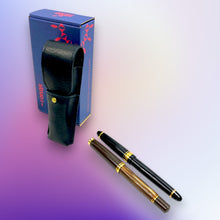 画像をギャラリービューアに読み込む, 【Mサイズ_15mm_2本蓋付き】STRUO 万年筆 ケース 革 2本用 ペンケース ブランド 2本差し 仕切り 1本ずつ ペリカン M800 イタリアンレザー AMAZONIA モンブラン 146 手作り 15mm ビジネス スーツ 内ポケット 高級 筆記具 メンズ レディース ギフト 名入れ おすすめ