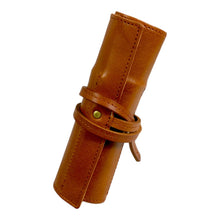 画像をギャラリービューアに読み込む, 【高さ180mm】STRUO | 万年筆 ケース 革 6本 ロール ペンケース 6本用 栃木レザー オイルバケッタ 植物タンニン鞣し 巻物 万年筆入れ ハンドメイド コンパクト 誕生日祝い 日本製 エイジング