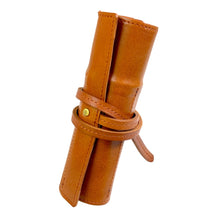 画像をギャラリービューアに読み込む, 【高さ180mm】STRUO | 万年筆 ケース 革 6本 ロール ペンケース 6本用 栃木レザー オイルバケッタ 植物タンニン鞣し 巻物 万年筆入れ ハンドメイド コンパクト 誕生日祝い 日本製 エイジング
