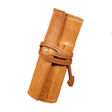 画像をギャラリービューアに読み込む, 【高さ180mm_7本】STRUO 万年筆 ペンケース 革 7本用 万年筆ケース 大容量 仕切り 1本ずつ 収納 ロールペンケース イタリアンレザー 太軸 パイロット カスタム845 中屋万年筆 シガーロング