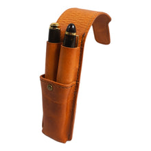 画像をギャラリービューアに読み込む, 【Mサイズ_15mm_2本蓋付き】STRUO 万年筆 ケース 革 2本用 ペンケース ブランド 2本差し 仕切り 1本ずつ ペリカン M800 イタリアンレザー AMAZONIA モンブラン 146 手作り 15mm ビジネス スーツ 内ポケット 高級 筆記具 メンズ レディース ギフト 名入れ おすすめ