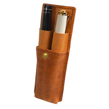 画像をギャラリービューアに読み込む, 【MSサイズ_14mm_2本蓋無し】STRUO | 万年筆 ケース 革 2本 ペンケース ブランド 2本差し 仕切り 1本ずつ ショートサイズ ペリカン スーベレーンM600 イタリアンレザー AMAZONIA 胸ポケット パイロット カスタムヘリテイジ92 対応 ペンシース