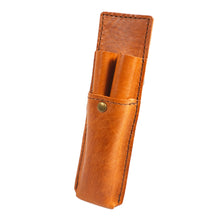 画像をギャラリービューアに読み込む, 【Sサイズ_11mm_2本蓋無し】STRUO 2本差し 万年筆 ペンケース 革 2本用 仕切り 1本ずつ 細軸 ペンホルダー イタリアンレザー メンズ ビジネス 男性 プレゼント クロス センチュリーⅡ パイロット フリクションボール 二本差し 蓋なし