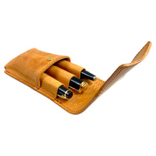 画像をギャラリービューアに読み込む, 【SM_ショートサイズ_13mm_middle_3本蓋付き】ペリカンm400 クラシック m200 万年筆 ペンケース 革 3本用 ブランド 3本差し 仕切り 一本ずつ 収納 名入れ ショート軸 ペリカン スーベレーンM400 イタリアンレザー AMAZONIA 胸ポケット 小型 三本差し m405 m205 | Struo-stationery
