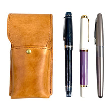 画像をギャラリービューアに読み込む, 【MSサイズ_14mm_3本蓋付き】STRUO | 万年筆 ペンケース 革 3本 ブランド 3本差し 仕切り ペリカン スーベレーンM600 イタリアン レザー AMAZONIA ショートサイズ 胸ポケット パイロット カスタムヘリテイジ92 カヴェコ スチューデント