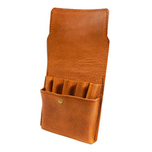 画像をギャラリービューアに読み込む, 【Kaweco_SM_ショートサイズ_13mm_5本蓋付き】STRUO | 万年筆 ペンケース 革 5本 カヴェコ スポーツ用 五本 5本差し 仕切り 1本ずつ 蓋付き イタリアンレザー AMAZONIA 小型 かわいい コンパクト ポケットペンケース おしゃれ 文具 ギフト