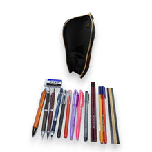 画像をギャラリービューアに読み込む, 【L-高さ192mm_15本_黒色】STRUO 立てるペンケース 革 ブラック 黒 BLACK 大容量 筆箱 ブランド 栃木レザー 高級 立つ スタンドペンケース おしゃれ 可愛い ビジネス メンズ レディース 中学生 高校生 大学生 社会人 大人 男性 女性 男子 女子 かわいい シンプル ミニマリスト クロ
