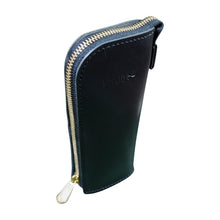 画像をギャラリービューアに読み込む, 【M-高さ170mm_12本_黒色】STRUO | 立てる ペンケース 革 黒 ブラック BLACK 大容量 名入れ コンパクト スタンドペンケース 栃木レザー 筆箱 ブランド おしゃれ シンプル 高級 メンズ レディース 学生 ビジネス 立つペンケース 自立 女性 ギフト ボールペン シャープペンシンプル ショートサイズ kuro クロ くろ