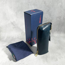 画像をギャラリービューアに読み込む, 【L-高さ192mm_15本_紺色】STRUO 立てるペンケース 革 ネイビー 大容量 筆箱 ブランド 栃木レザー 高級 スタンドペンケース おしゃれ 可愛い ビジネス メンズ レディース 高校生 大学生 社会人 大人 女性 女子 かわいい シンプル ブルー NAVY 濃紺 藍色