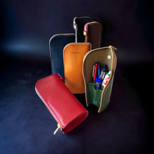 画像をギャラリービューアに読み込む, STRUO 立てるペンケース 大容量 Lサイズ 栃木レザー