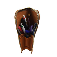 画像をギャラリービューアに読み込む, 【L-高さ192mm_15本】STRUO 立てるペンケース 革 大容量 筆箱 ブランド 栃木レザー 高級 スタンドペンケース おしゃれ 立つ ペンケース 名入れ Lサイズ ヌメ革 ご入学祝い 就職祝い ビジネスメンズ レディース 中学生 高校生 大学生 受験 入試 文房具 ギフト 自立 ペン立て 縦型 シンプル かわいい おすすめ えんぴつ センター試験 共通テスト
