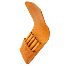 画像をギャラリービューアに読み込む, 【Mサイズ_15mm_5本蓋付き】STRUO | 万年筆 ペンケース 革 5本用 万年筆ケース 蓋付き 5本差しイタリアンレザー モンブラン マイスターシュテュック146 ペリカン スーベレーンm800 アマゾニア