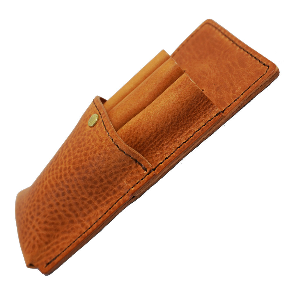 MSサイズ_14mm_3本_蓋無し】万年筆 ペンケース 革 イタリアン