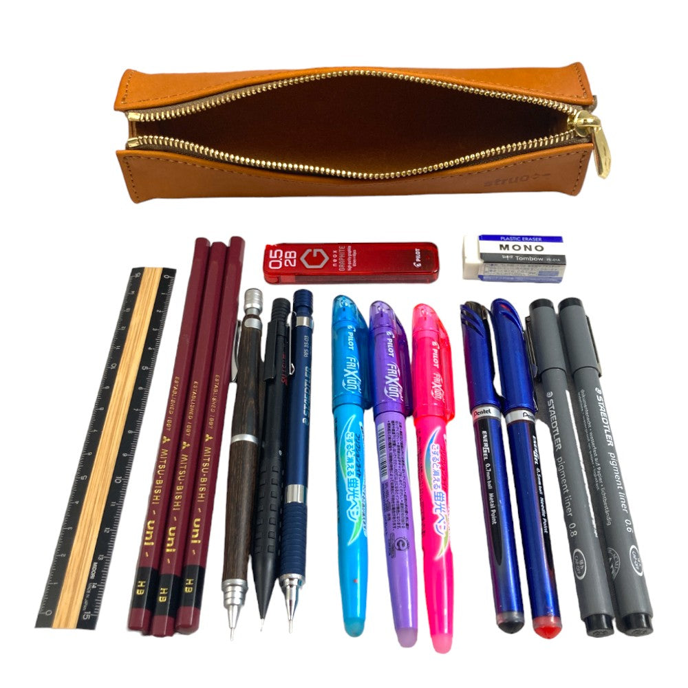 万年毛筆 専用ケース付き 茶色 万年筆ケースの通販 | iichi 日々の