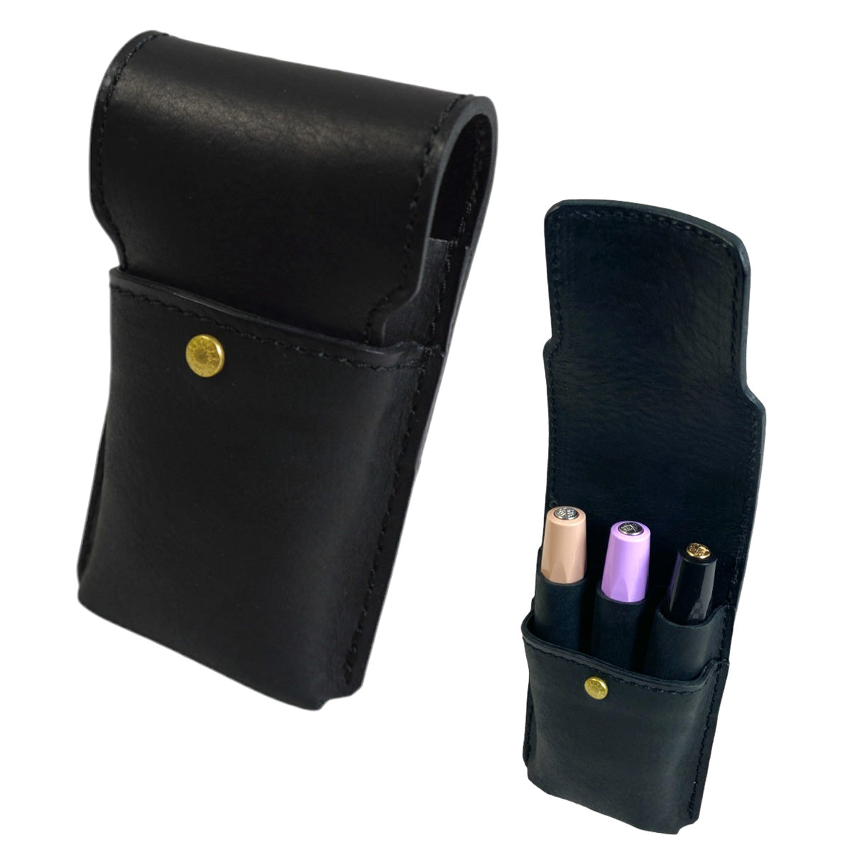 本革製】レザーデッキケース(ダイスケース付き/ヨーリオン対応/ペン